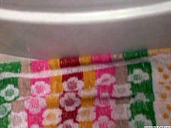 This naughty grannie is a hot thingy. She moves her ass fast while riding her husband's dick face to face. Then she demonstrates deepthroat talent. Enjoy watching her for free.