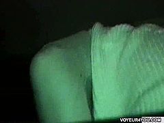 A spycam recorded an Asian couple fucking in their car at night. They started with light fondles and finished with deep pussy pounding, thinking that no one sees them.