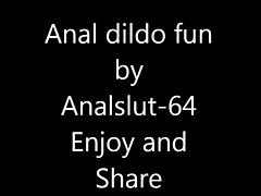 Analfun with big dildo (9cm Head)