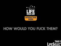 Life Selector brings you a hell of a free porn video where you can see how these sexy brunette sluts get banged pov style into heaven while assuming very interesting poses.