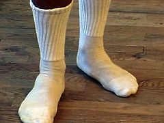 enjoy these dirty white socks