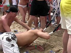 Take a look at this great party scene where these sexy ladies make you pop a boner as they have fun and show off their great bodies.