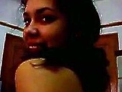 This green lingerie of sexy brunette with nice ass look attractive on her sexy body. Have a look at this chick in The Indian Porn sex video.