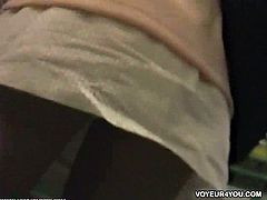 This horny japanese voyeur knows how to treat young cuties on the subway station. He uses his secret camera to show what's up their skirt and their sexy pussies.
