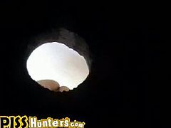 A voyeur put a spy cam inside a toilet bowl, which filmed a few hairy girls pissing. The pee jet and their pussies can be seen in this great amateur video.
