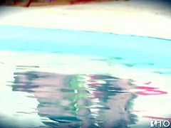 Kinky and amazing curvy chicks fondle each other's wet cunts at the pool. Have a look at this sluts in Hot Gold sex clip.