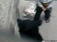 This chick with big appetite for sex meets the guy on the street and gets fucked doggystyle on the street. Have a look at this babe in The Indian Porn sex video.