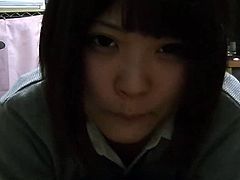 This sexy Japanese schoolgirl decided to shoto a video for her boyfriend and spreads her legs on the cam. She starts to rub her clit till a deep screaming orgasm.