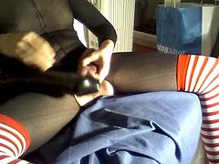 pierced slut playing