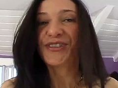 Brunette mom with very hairy cunt & guy
