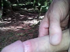 some more wanking in the forest