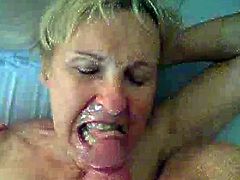 Slut Mature married Wife love sucking cock and cum