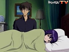 Get ready for this anime video where a sweet girl, with big knockers and a nice ass, goes hardcore with a horny guy and moans loudly.