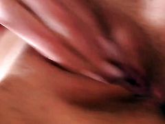 Monicca gets nude and fucks herself with toy