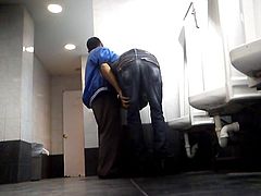 dad in the public bathroom