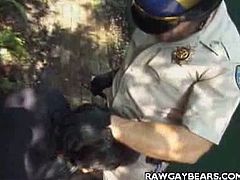 Joe Kent met officer Paul Gator when he was speeding with his chopper. He had to do something for Paul to forgive him and that something turned out to be a blowjob.