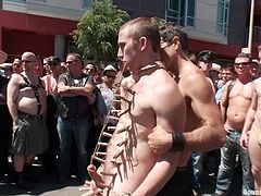 Witness this reality video where crazy homos, with big dicks and nice butts, have anal sex in public and love to play bondage games.