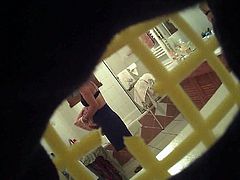 Hidden cam - Mature changing for bed