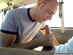 Make sure you take a look at this rough gay scene where these muscular guys fuck the shit out of one another in the backseat of this car.