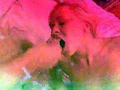 This sex-starved teen wants a fresh load of sperm in her tight butthole. She sucks her lover's dick like a pro. Then he fucks her fascinating hole from behind.