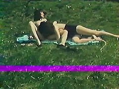 Lusty brunette lesbians with slender figures have dirty sex on fresh air in flying 69 position. Have a look at that steamy lesbo fuck in The Classic Porn sex clip!