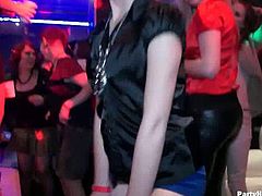 Party Hardcore brings you a hell of a free porn video where you can see how these drunk sluts get wild at this sexy club orgy. These belles are ready to misbehave!