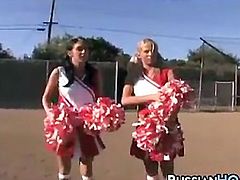 Russian Teen Cheerleaders Having Fun