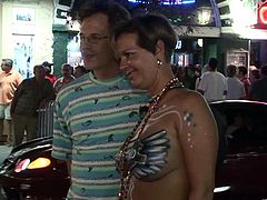 Dude, I was on the street festival and taped there many voracious hotties! Girls didn't ashamed to demonstrate their natural knockers for me! Just enjoy them, dude!