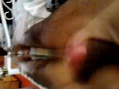 Guyanese Guy wanks his long cock