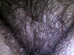 Hairy mature at shower (2)