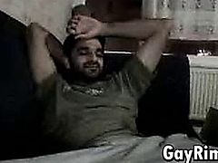 Hot amateur Pakistani guy rubbing his great looking cock