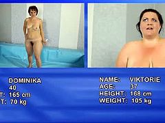 Nude wrestling between Dominika and Viktorie with the winner will have the chance to fuck the handsome referee at the ring. BBW Dominika wins and get the fuck of her lifetime.