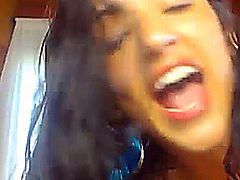 Watch this hot Brazilian stroke her tight wet pussy in front of the cam and masturbate till she reaches orgasm!