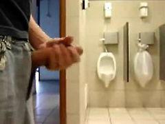 Bigcockflasher - Caught wanking in public restroom