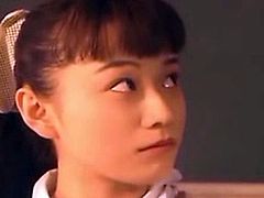 Asian teen schoolgirls in three separate hard bondage scenes