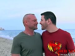 Stud boyfriends Chad Brock and Clay Towers just finished strolling around the beach and they've arrived at their room as they are horny and love to fuck their asses.
