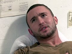 Check out this hot scene from IconMale’s military themed gay porn movie called “Prisoner of War” starring Billy Santoro and Colt Rivers! Captain Santoro tells the private that if he’s going to act like a little bitch, he’s going to get treated like one, and slides his dick into his open hole. Santoro pins Rivers down on the army cot and fucks him hard as punishment for his laziness. Santoro can’t get enough of Rivers’ ass, pounding it and licking it until both soldiers are ready to burst. Rivers finishes on himself and feeds Santoro his cum from his mouth, and Santoro finishes on his own dick