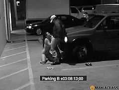 Undressed slut sucks knob peasant parking