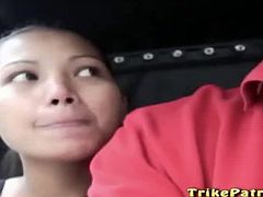 Sexy Filipina gets pussy creamed by male tourist