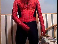 spiderman disguise and wank