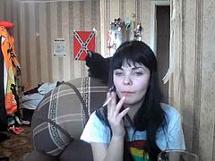 caugth to dina saunina webcam4