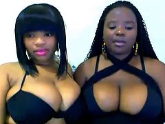 Kity: compilation of 4 ebony big boobs webcam shows