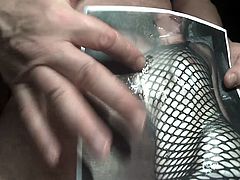 Tribute for KasslerBiBoy26 - cumshot on her hot fishnet