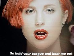 Hayley Williams cum tribute gif