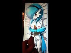 Gardevoir Cum Tribute 02: Shiny Gardevoir gets covered.