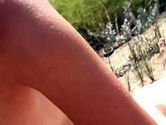homemade, blowjob and fucking on the beach (POV)