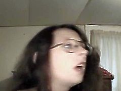 Brunette Crack Whore In Glasses Sucking Dick POV