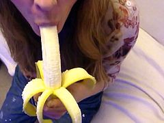 mega blowjob to banana