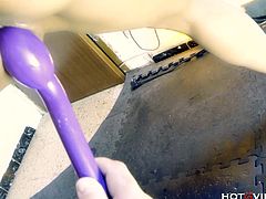Sexy exotic bitch uses her awesome fuck tools for self satisfaction