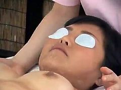 Sensuous Japanese gal has bumped After having the Massage